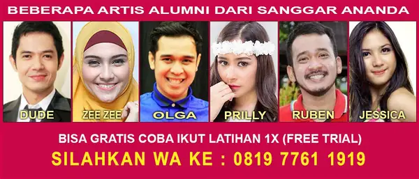 Beberapa artis alumni dari Sanggar Ananda